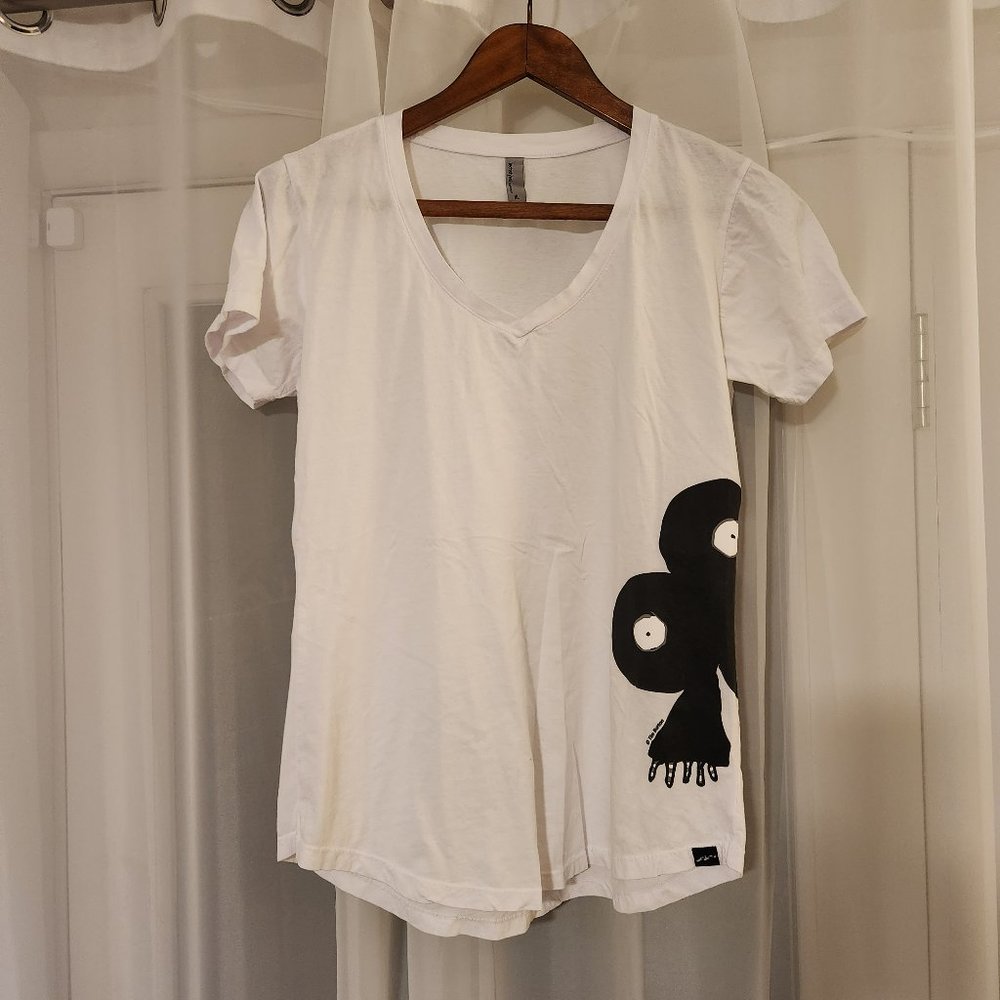 NEW Tim Burton's "Lost Vegas" Card Creatures Club V-Neck T-Shirt (Ladies XL)